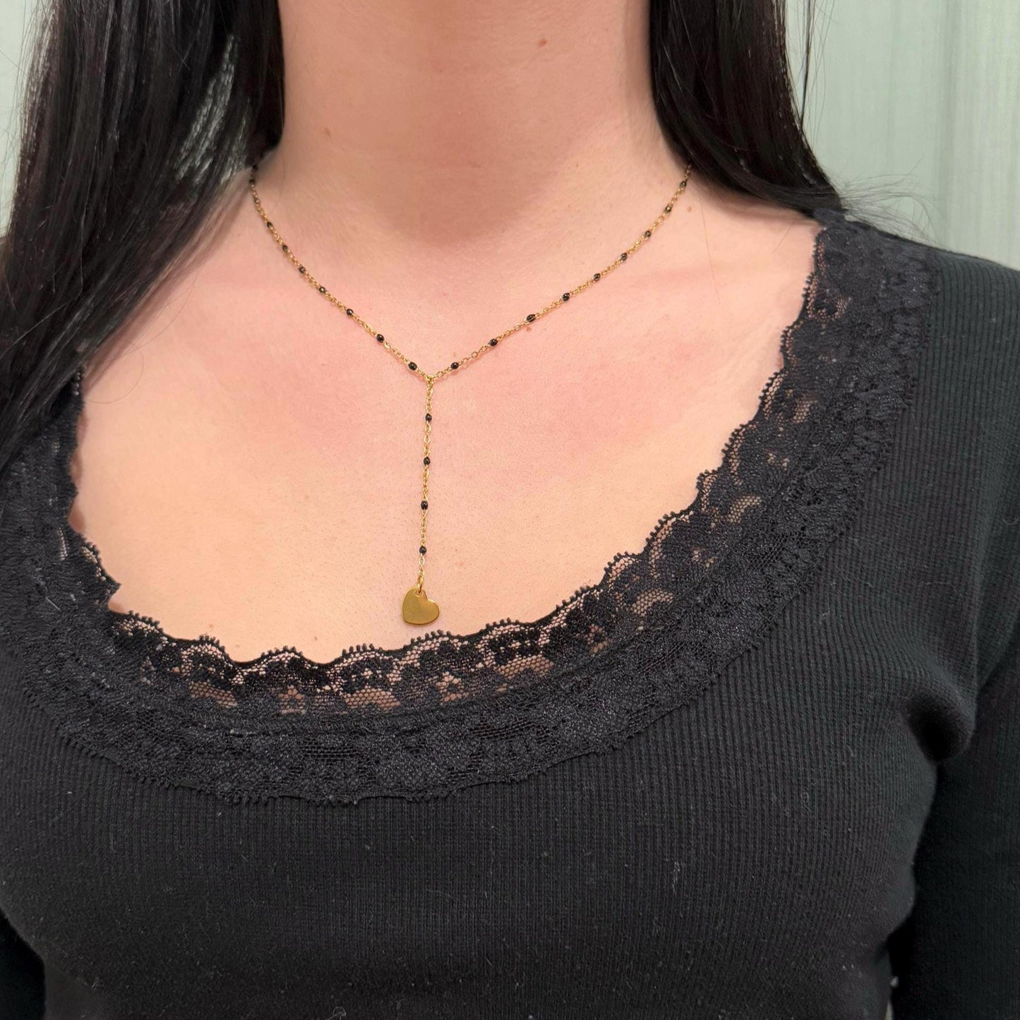 Parure bracelet, boucles d'oreilles & collier avec pendentif
