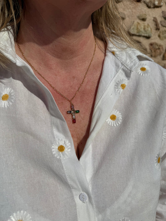 Collier pendentif croix