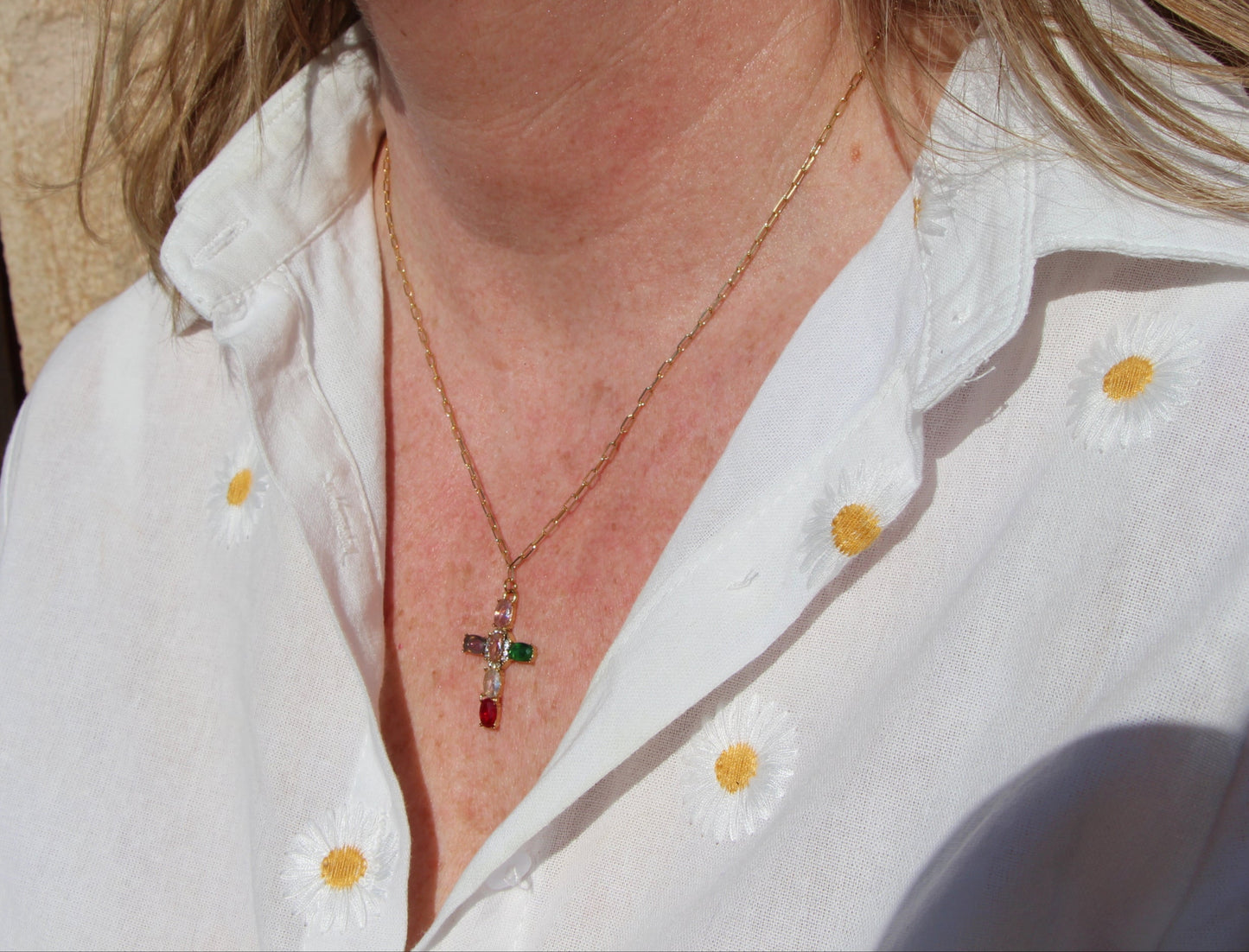 Collier pendentif croix
