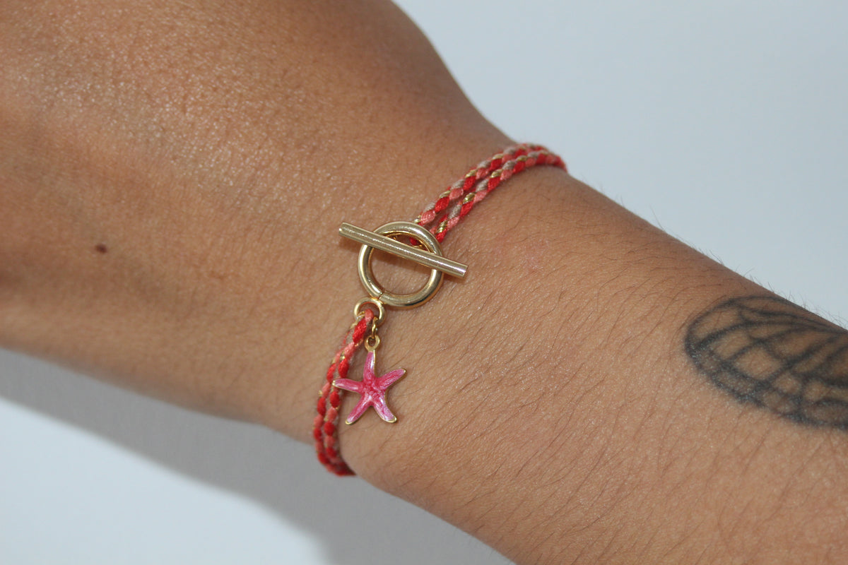Bracelet cordon tressé