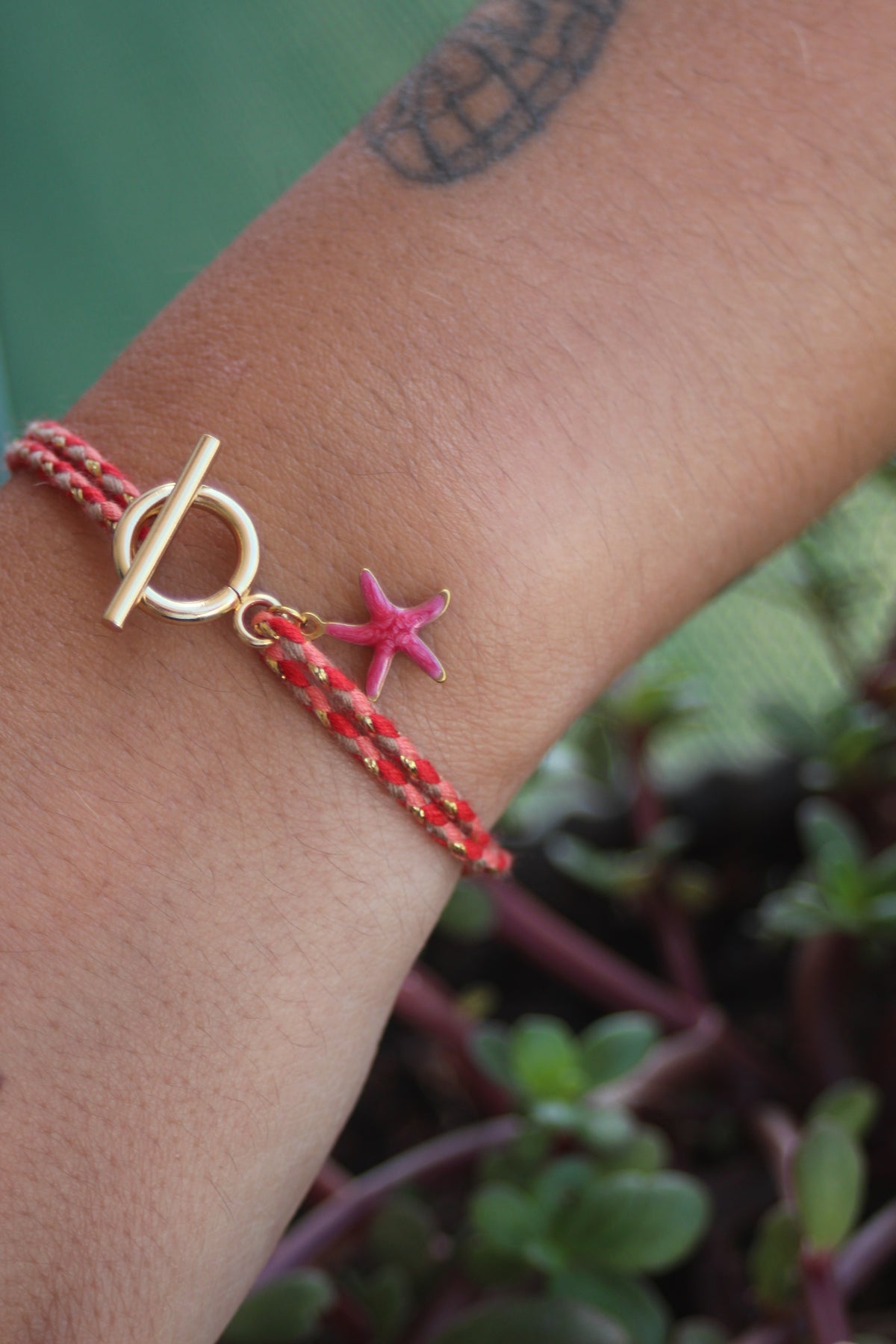 Bracelet cordon tressé